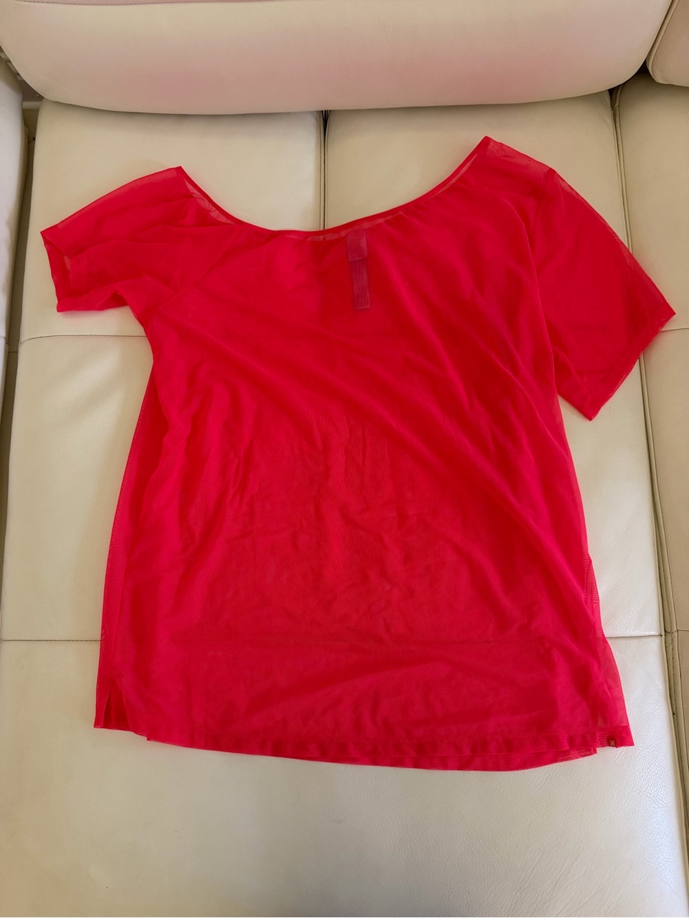 Savage X Fenty Bright Red Short Sleeve Scoop Neck Tee